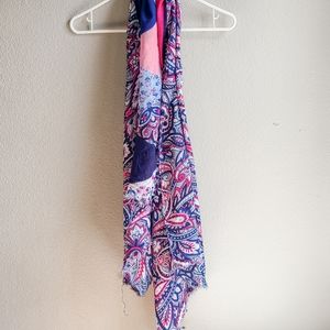 Vera Bradley Pasley Hearts And Flowers Scarf